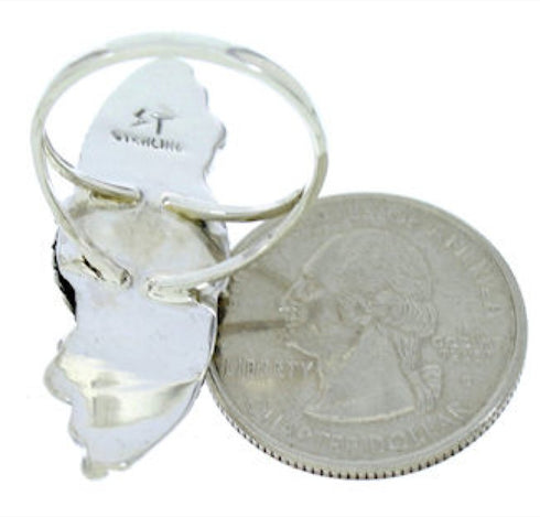 Genuine Sterling Silver Scalloped Leaf Ring Size 7-1/2 FX93648